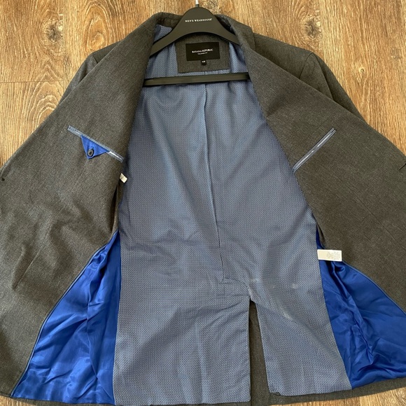 Charcoal Men’s Tailor Fit 42R Blazer - Picture 3 of 4